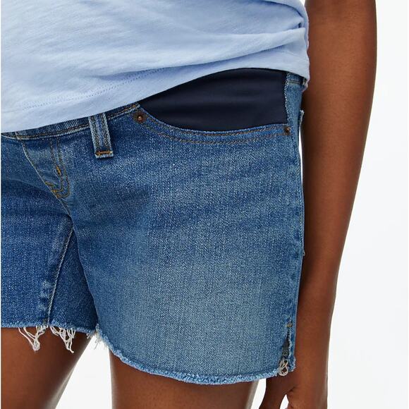 J. Crew Denim Maternity Shorts Size 32 Style BF779 - Picture 3 of 12